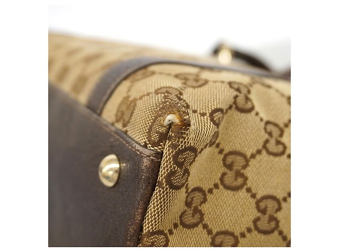 Borsa Gucci GG Canvas Abbey Marrone - vista 6