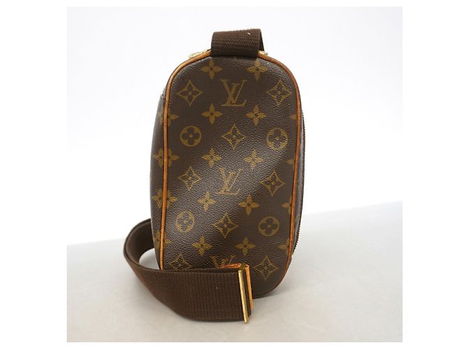 Borsa Louis Vuitton Monogram Pochette Gange Marrone - vista 11