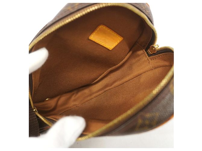 Borsa Louis Vuitton Monogram Pochette Gange Marrone - vista 4