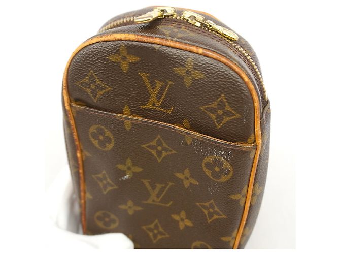 Borsa Louis Vuitton Monogram Pochette Gange Marrone - vista 6