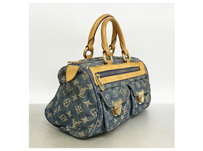 Louis Vuitton Monogram Denim Neo Speedy Handtasche Blau - Ansicht 2