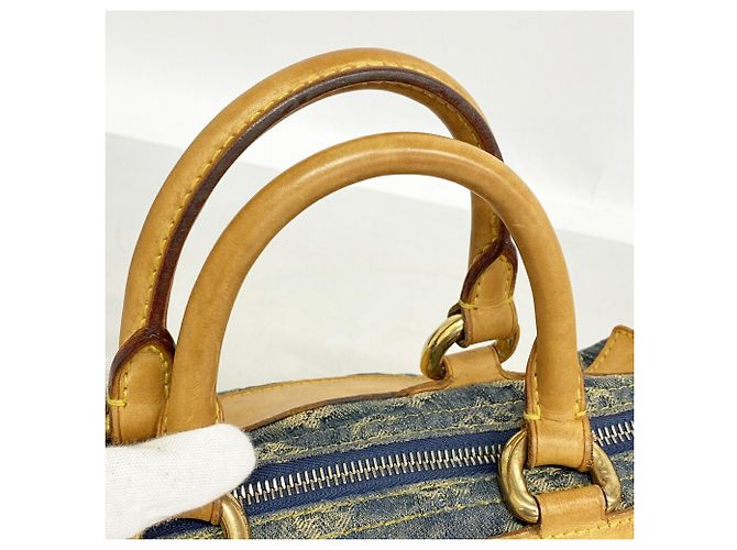 Louis Vuitton Monogram Denim Neo Speedy Handtasche Blau - Ansicht 6