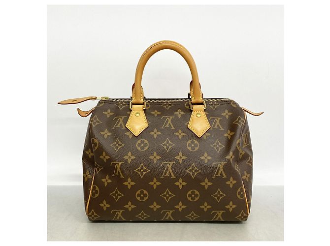 Bolso Louis Vuitton Monogram Speedy 25 Castaño - vista 10