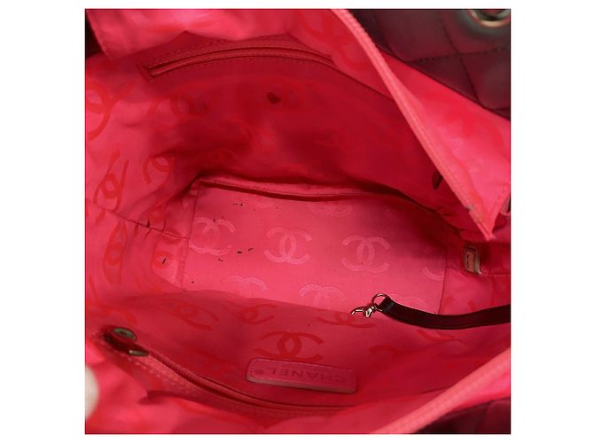 Borsa Tote Chanel Cambon in Pelle di Agnello Nero - vista 4