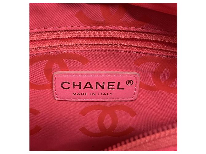 Borsa Tote Chanel Cambon in Pelle di Agnello Nero - vista 5