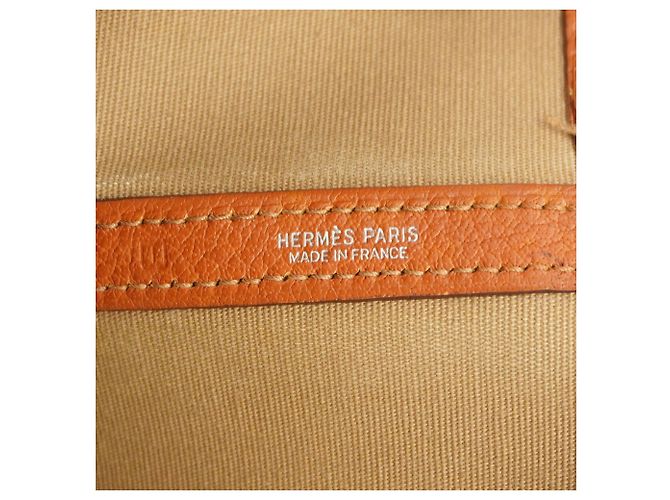 Hermès Sac Cabas Hermes Garden PM Orange - vue 5