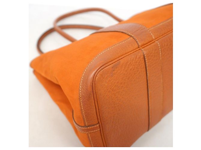 Hermès Sac Cabas Hermes Garden PM Orange - vue 6