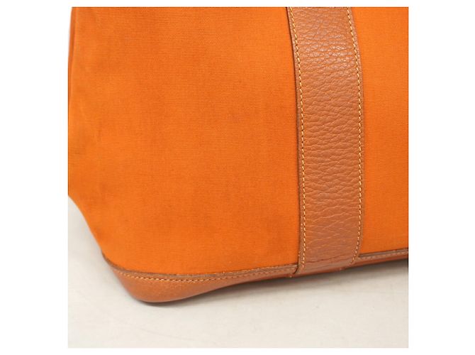 Hermès Sac Cabas Hermes Garden PM Orange - vue 7