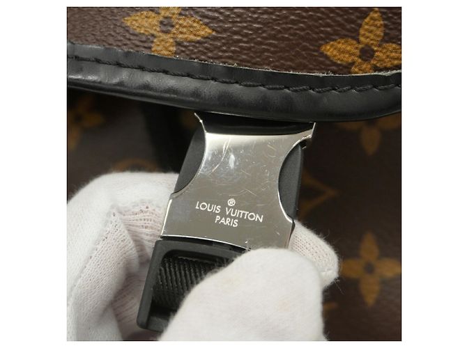 Zaino Louis Vuitton Monogram Macassar Marrone - vista 12