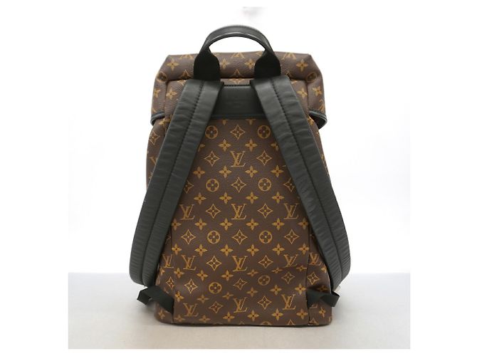 Zaino Louis Vuitton Monogram Macassar Marrone - vista 14
