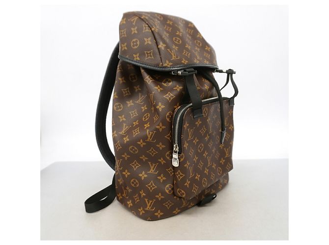 Zaino Louis Vuitton Monogram Macassar Marrone - vista 2