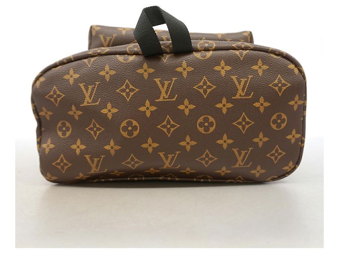 Zaino Louis Vuitton Monogram Macassar Marrone - vista 3