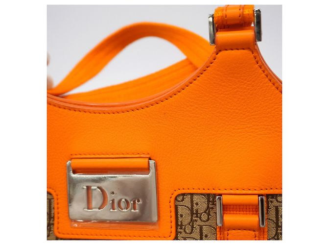 Borsa Christian Dior Trotter Street Chic Marrone Arancione - vista 9