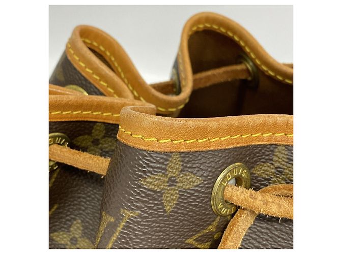 Noe Louis Vuitton Monogram Petit Noé Schultertasche Braun - Ansicht 8