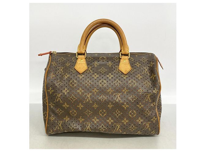 Bolso Louis Vuitton Monogram Perfo Speedy 30 Naranja - vista 12