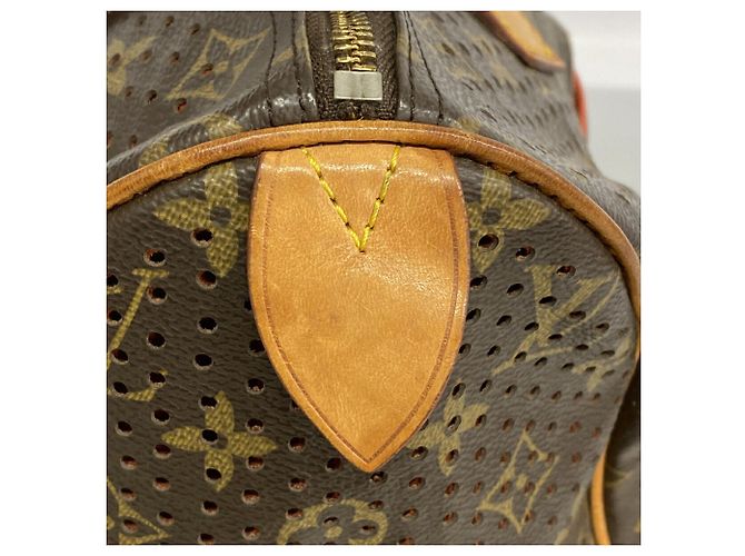 Bolso Louis Vuitton Monogram Perfo Speedy 30 Naranja - vista 8