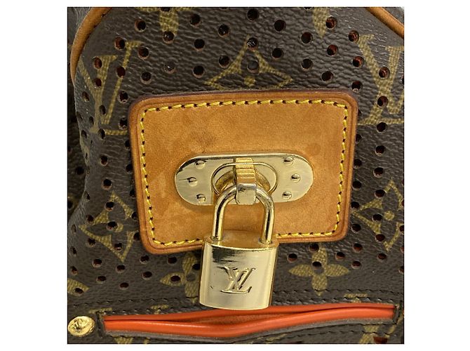 Bolso Louis Vuitton Monogram Perfo Speedy 30 Naranja - vista 9