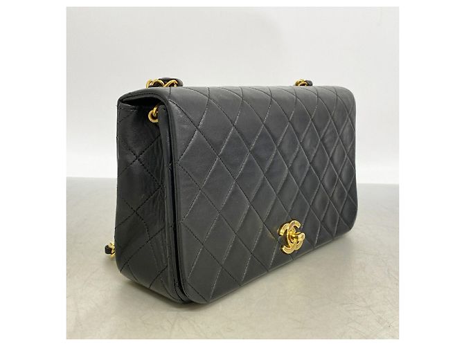 Chanel Matelassé Schultertasche mit Kette Schwarz - Ansicht 2
