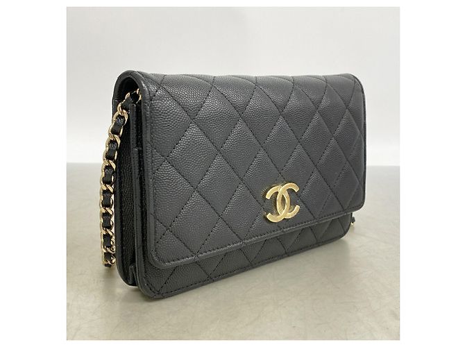 Cartera de hombro con cadena Chanel Matelassé Negro - vista 2