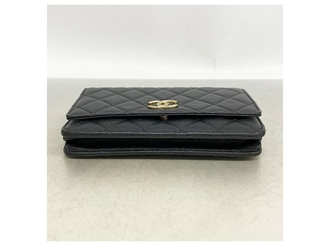 Cartera de hombro con cadena Chanel Matelassé Negro - vista 3