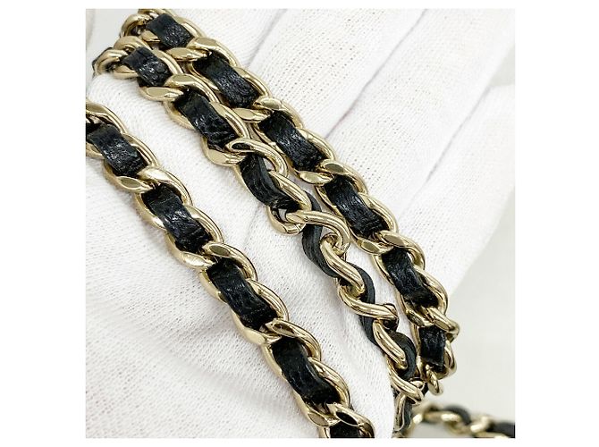 Cartera de hombro con cadena Chanel Matelassé Negro - vista 7