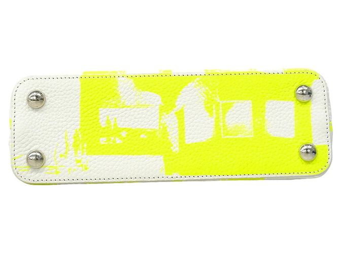 Bolsa Louis Vuitton Capucines BB Clock Branco Amarelo - vista 3