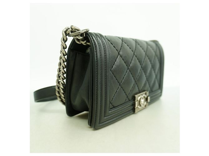 Borsa a tracolla Chanel Boy Nero - vista 2