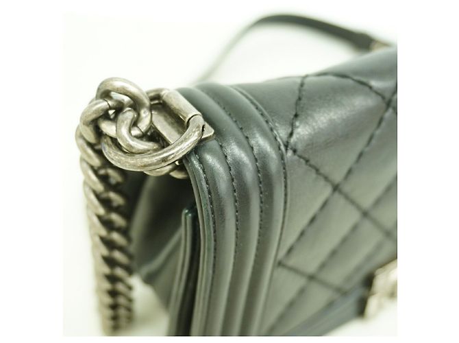 Borsa a tracolla Chanel Boy Nero - vista 8