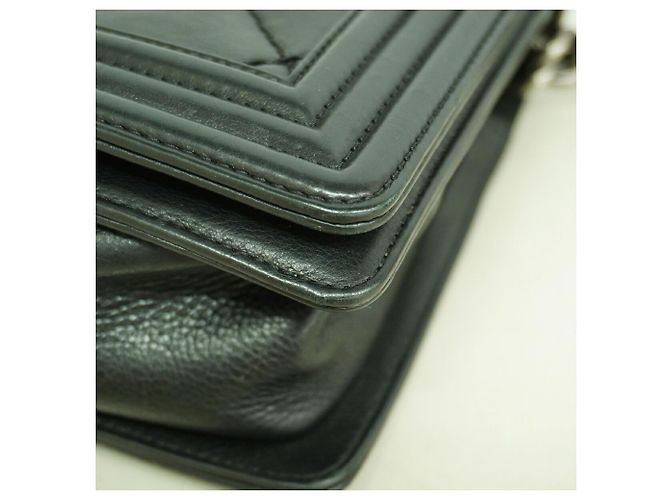 Borsa a tracolla Chanel Boy Nero - vista 9