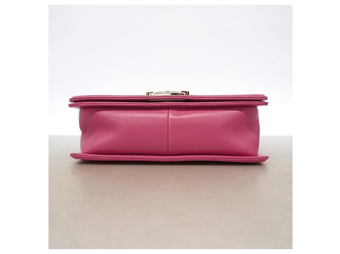 Borsa a tracolla Chanel Boy Chain in rosa - vista 3