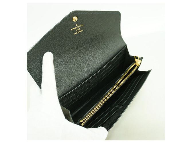 Louis Vuitton Monogram Empreinte Portefeuille Sarah Long Wallet Schwarz - Ansicht 3