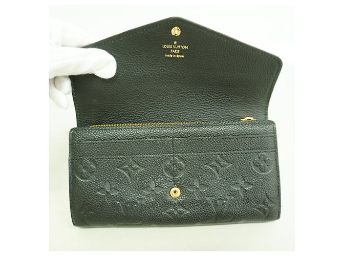Louis Vuitton Monogram Empreinte Portefeuille Sarah Long Wallet Schwarz - Ansicht 8