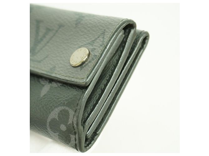 Louis Vuitton Tri-fold Wallet Monogram Eclipse Discovery Black - view 5