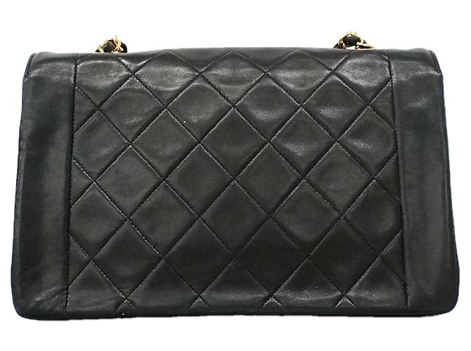 Borsa a tracolla Chanel Diana con catena Nero - vista 13