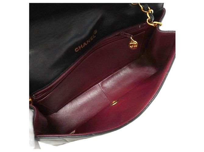 Borsa a tracolla Chanel Diana con catena Nero - vista 4