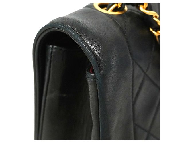 Borsa a tracolla Chanel Diana con catena Nero - vista 7