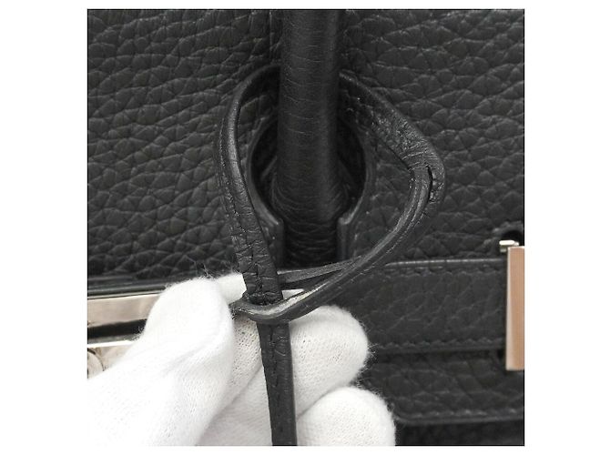 Hermès Borsa a mano Hermes Birkin 30 Nero - vista 10