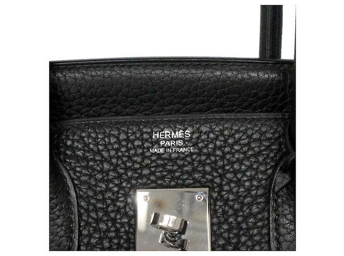 Hermès Borsa a mano Hermes Birkin 30 Nero - vista 5