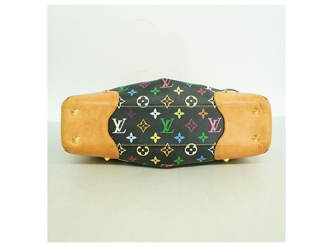 Borsa Louis Vuitton Monogram Multicolor Judy GM Nero - vista 3