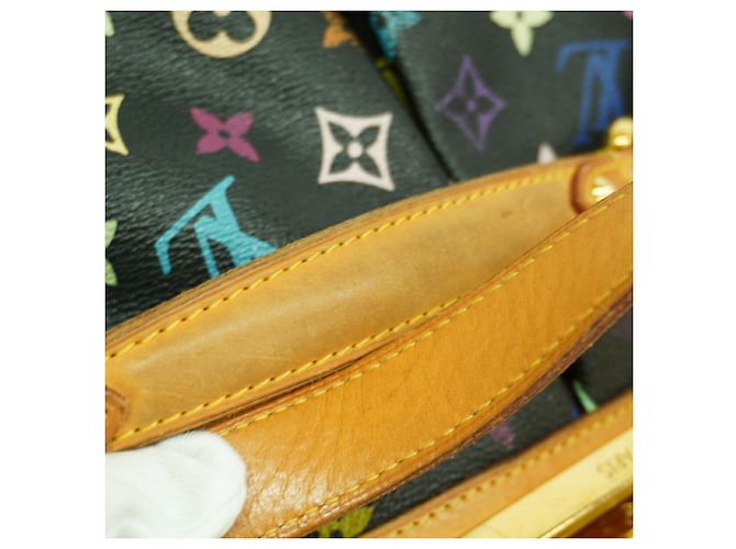 Borsa Louis Vuitton Monogram Multicolor Judy GM Nero - vista 9