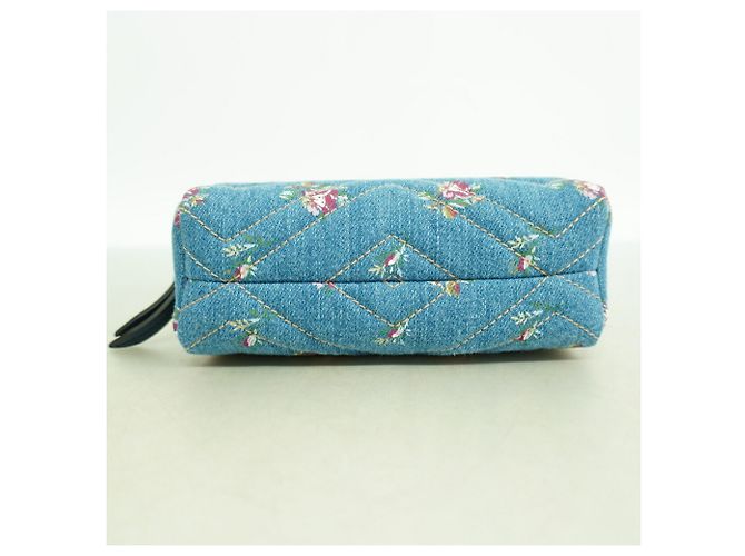 Bolsa Gucci GG Marmont em denim Azul marinho - vista 3