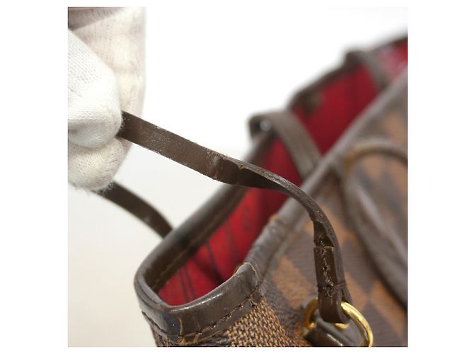 Bolso Tote Louis Vuitton Damier Neverfull PM Damier ebene - vista 10