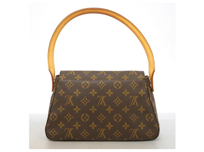 Borsa a tracolla Mini Looping Monogram Louis Vuitton Marrone - vista 10