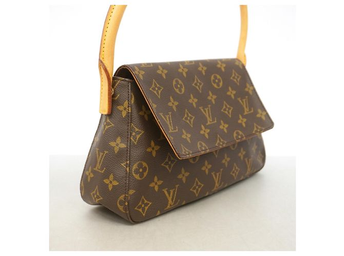 Borsa a tracolla Mini Looping Monogram Louis Vuitton Marrone - vista 2