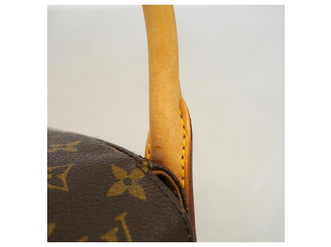 Borsa a tracolla Mini Looping Monogram Louis Vuitton Marrone - vista 8
