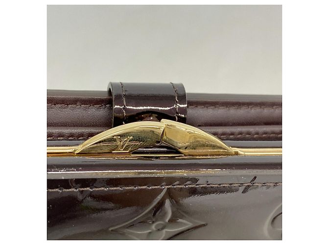 Louis Vuitton Vernis Portefeuille Viennois Wallet Bordò - vista 5