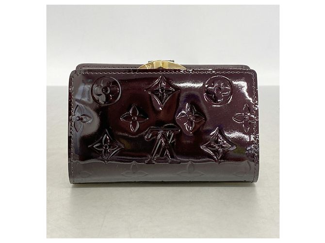Louis Vuitton Vernis Portefeuille Viennois Wallet Bordò - vista 7