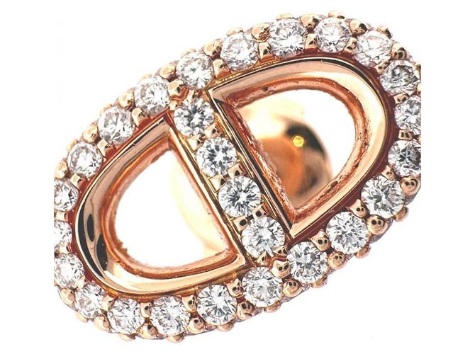 Hermès Pendientes Hermes K18PG Farandole en oro rosa Dorado - vista 3