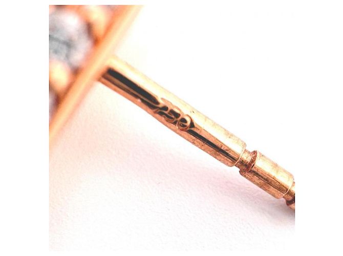 Hermès Pendientes Hermes K18PG Farandole en oro rosa Dorado - vista 8