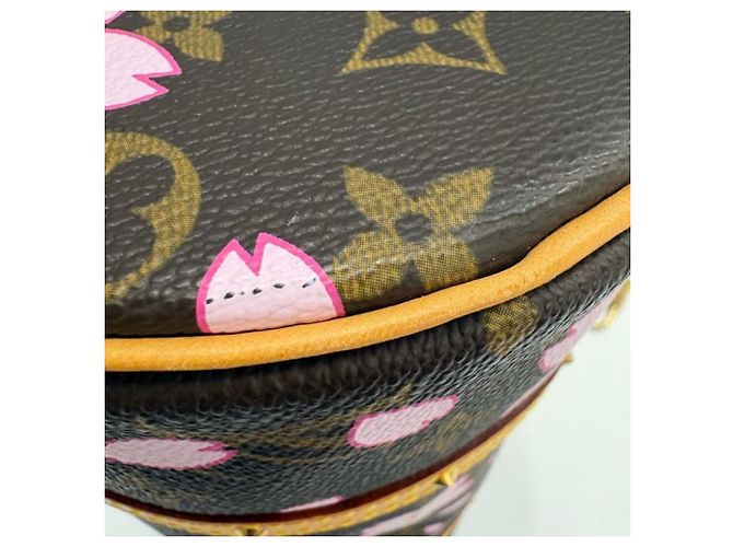 Louis Vuitton Monogram Cherry Blossom Papillon Handtasche Braun Pink Beige Monogramm - Ansicht 7